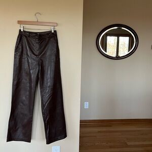 Aritzia Vegan Leather Agency Pants